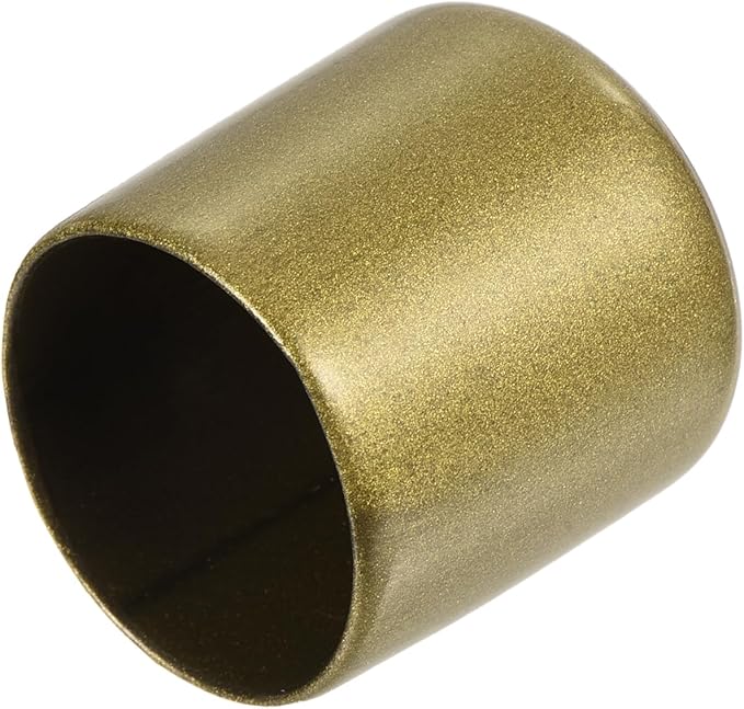 uxcell 20pcs Rubber End Caps 1 1/8"(28mm) ID Vinyl Round Tube Bolt Cap Cover Thread Protectors Gold