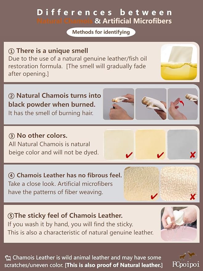 Eyeglass Cleaning Cloth Natural Chamois Leather Camera Lens Cleaning Cloths，Premium Cloth，Safe and Effective Cleans Lenses, Glasses, Screens, Cameras- Scratch-Free, Reusable & Soft (Large-12”x12”)