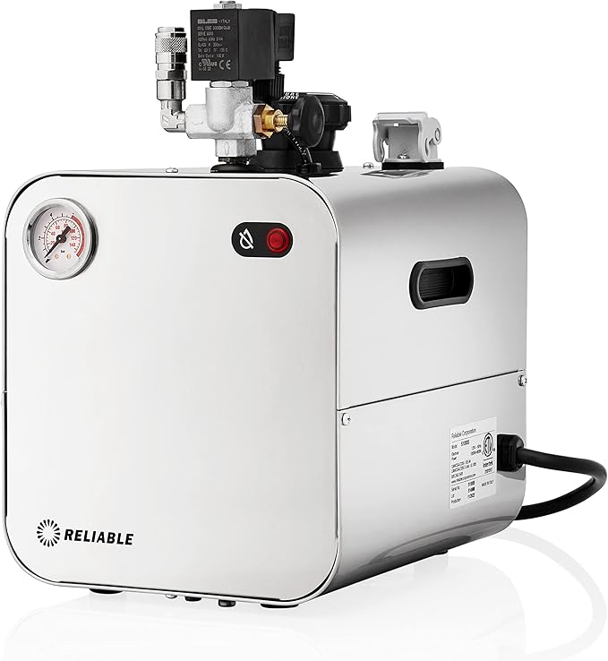 Reliable 5100IS/2100IR Professional Iron Station with Eco Mode, 120V, 2.2M Steam Hose, 2.2L Stainless Steel Boiler, Aluminium Soleplate, 1800W Total, Made in Italy