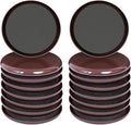 Ezprotekt 3 1/2 inch Furniture Moving Sliders for Carpet, 16 Pcs Round Reusable Furniture Movers Pads for Heavy Table Desk Bed Sofa Fridge Couch Cabinet, Move Furniture Easily & Safely! (Brown)