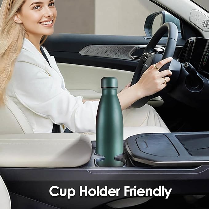 25oz Cola-Bottle Shaped Stainless Steel Leak-proof Water Bottle,Double Wall Vacuum Insulated Metal,Travel Mug For Sports Indoors & Outdoors,BPA-Free Kids Flasks,Army Green(1 Pack)