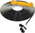 Instatrim Flexible Self-Adhesive Trim Bundle with Applicator & Corners - Caulking Kit with 50ft Black 1/2" Wide Caulk Strip, Applicator Tool, & 6 Corners - InstaTrim The Original Flexible Trim