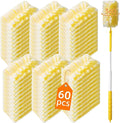 60 Count 360° Heavy Duty Duster Refills Compatible with Swiffer,Large Size-Extra Thick Disposable Electrostatic Feather Duster Refill with 1 Retractable Handle(35-inch Length Fully expanded)