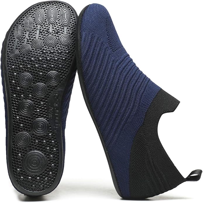 Adult Indoor House Slippers Socks Lightweight Non Slip Grip House Home Shoes for Women Men