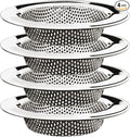4-Piece Kitchen Sink Strainers - 4.5 Inch Stainless Steel Sink Drain Filter with Food Scraps Catcher