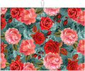 Floral Boho flowers Dish Drying Mat For Kitchen Counter 18 X 24 Inch Absorbent Dish Mat Reversible Drainer Drying Kitchen Mat