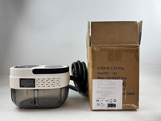 Steam Cleaner for Home, 2500w Steam Cleaner, High Pressure Steamer for Cleaning, 1.6L Water Tank, 3 Level Steam Control, High Heat Handheld Steamer for Kitchen, Bathroom, Upholstery, Car, Furniture