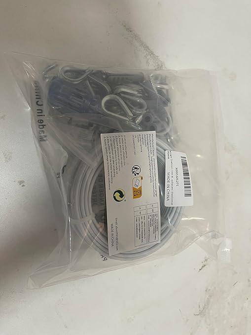 Turnbuckles for Cables Wire, 1/8" X 100Ft White PVC Coated Wire Rope Kit, Multi-use Steel Cable for Grape Vines/Clothes Line Outdoors for T Post/String Light Hanging/Garden Wire