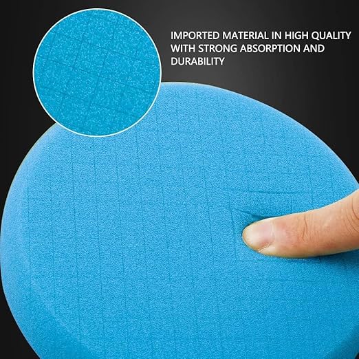 Green Heavy Cut Pad, Buffing Polishing Pads, SPTA 1Pc 3.5 Inch Face for 3 Inch 80mm Backing Plate Compound Buffing Sponge Pads for Car Buffer Polisher Compounding, Polishing and Waxing -FPTSS3G