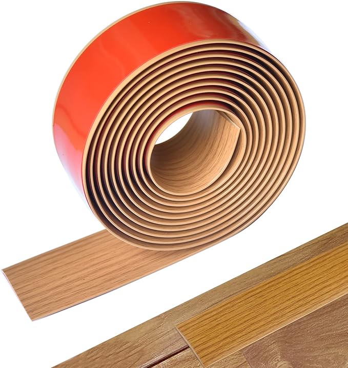 Floor/Door Flat Transition Strip & Self Adhesive Floor Vinyl Floor Edge Trim Laminate Floor Gap Covering Joining Strip