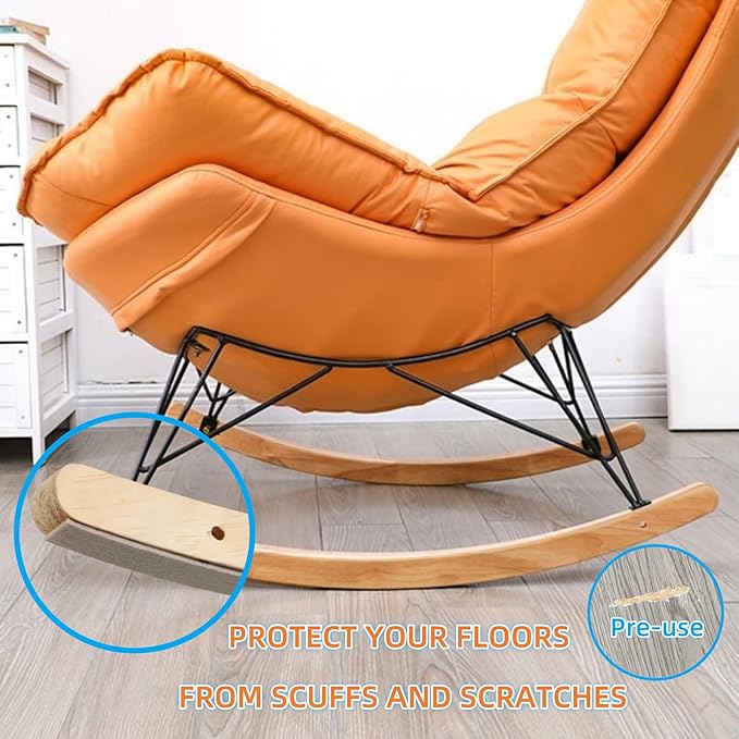 Furnigear Felt Strips with Adhesive Backing for Furniture - Felt Furniture Pads for Hardwood Floors, Furniture Chair Feet Felt Pads, Furniture Floor Protector Sliders 30 Pcs 3 x 1/2" Rectangular Brown