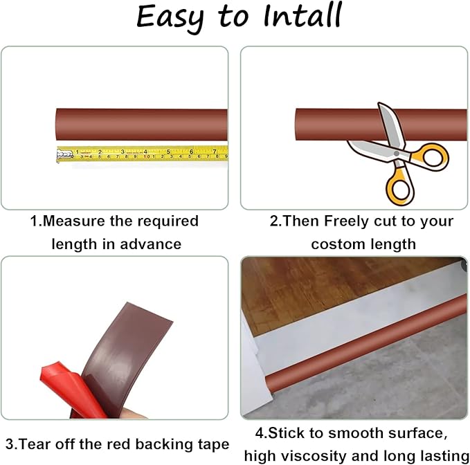 Floor/Door Flat Transition Strip & Self Adhesive Floor Vinyl Floor Edge Trim Laminate Floor Gap Covering Joining Strip