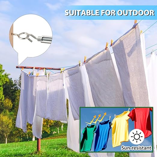Turnbuckles for Cables Wire, 1/8" X 100Ft Blue PVC Coated Wire Rope Kit, Multi-use Steel Cable for Grape Vines/Clothes Line Outdoors for T Post/String Light Hanging/Garden Wire