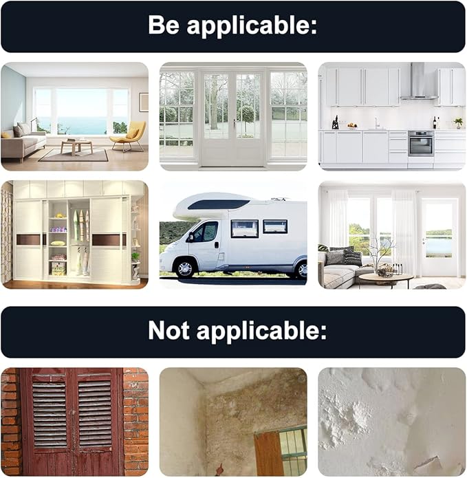 2 Rolls Foam Tape Weather Stripping Door Seal, 1'' W x 3/4'' T High Density Seal Strip, Adhesive Closed Cell Weather Strip Total 13 Feet Long