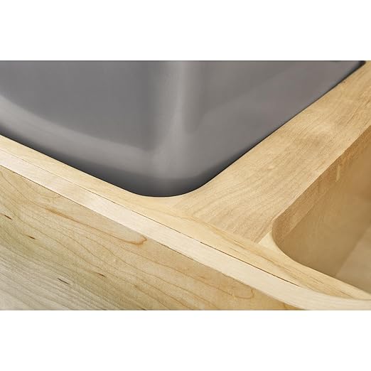 Rev-A-Shelf Pullout Trash Cans for Kitchen Cabinet, Dual 35 Qt Bins with 18" Wood Frame - Large Garbage Bin Containers for Home Waste Storage and Recycling