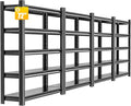 4 Pieces Garage Shelving,5 Tier 72"X47.2"X23.6"Inches,Storage Shelves Heavy Duty Thickened Metal Shelves Shelving Units and Storage,Garage Shelves Unit for Basement Metro