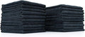 The Rag Company - All-Purpose Microfiber Terry Cleaning Towels - Commercial Grade, Highly Absorbent, Lint-Free, Streak-Free, Kitchens, Bathrooms, Offices, 300gsm, 10in x 10in, Midnight (20-Pack)