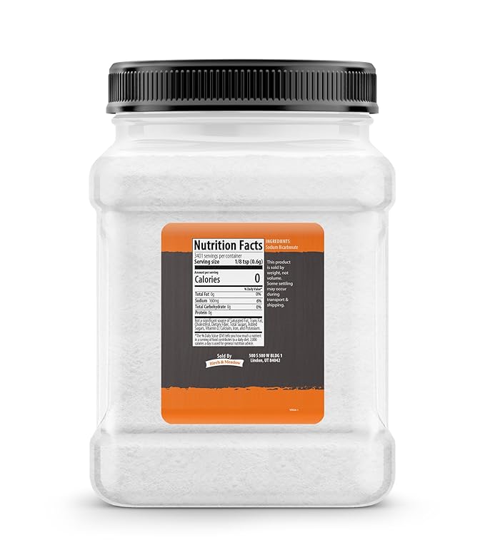 Birch & Meadow Baking Soda, Kitchen Staple, Cooking & Baking Leavening Agent (4.5 Pound)