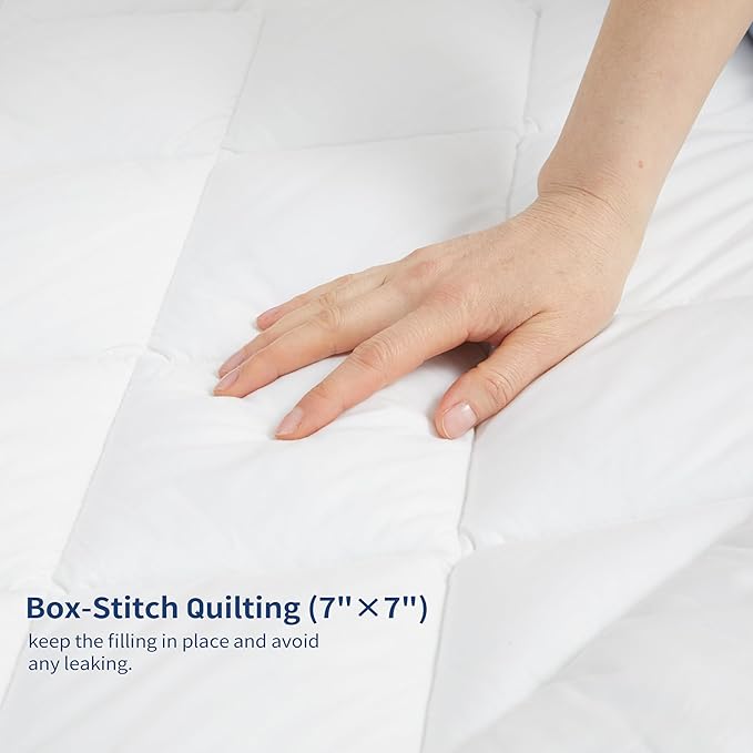 Sunflower Full Chill Soft Cooling Mattress Pad, Full Size, White, Waterproof, Deep Pocket, Machine Washable