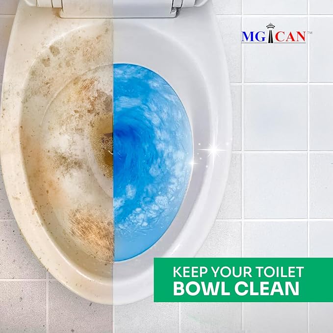 MGICAN Patented Automatic Toilet Cleaning System(ATCS) | Non-Toxic | Bleach Free & Long-Lasting | In Tank Toilet Bowl Cleaner | Cleans & Removes Stains in Every Flush| UL-Certified, 3 Pack