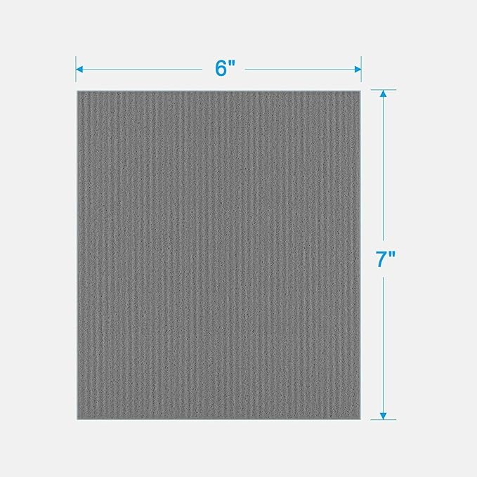 HOMEXCEL Swedish Dishcloths for Kitchen 10 Pack, Sponge Dish Cloth for Counters & Washing Dishes, Reusable and Absorbent Paper Towels, Grey