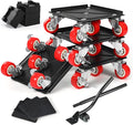 1200 lb Capacity - Heavy Duty Furniture Movers with Wheels and Moving Dolly, Includes Furniture Lifter Jacks Tool Set, Gliders, Sliders, 5 Rollers Casters Cart. Easily Move Furniture, Piano, Equipment