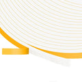 Upgraded Strong Adhesive Foam Tape, Soundproof Door Insulation Weather Strip, Weatherproof Door Weather Stripping Door Seal Strip for Sliding Door, Windows, White(1/4 in x 1/8 in x 50Ft)