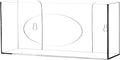 Cq acrylic Clear Wall Floating Glove Rack and Glove Box Dispenser Holder 10"x6.25"x4" Pack of 1