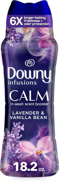 Downy Infusions In-Wash Laundry Scent Booster Beads, CALM, Soothing Lavender and Vanilla Bean, 18.2 oz