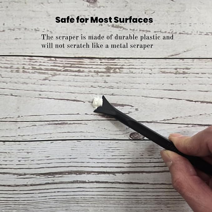 Tpyx Scraper Small Plastic Scraper Tool, Multi-Purpose Scraper Non-Scratch Cleaning Tool, Used in Narrow Spaces and Gaps, Perfect for Removing Oil Stains, Labels, Food, Dirt, Paint, Etc. (6pcs)