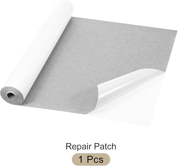 Repair Patches Repair Tape Self-Adhesive DIY Repair Patch Linen Gear Patch for Sofa, Furniture, Chair, Clothing,Tents,17x158 Inch,Light Khaki