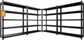84“H Garage Shelving Heavy Duty Storage Shelves 3000 LBS Adjustable 5 Tier Metal Shelving Uints and Storage for Garage, Warehouse, Commercial, 48" W x 24" D x 84" H, 4 Packs