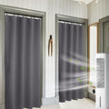 RYB HOME Blackout Curtains 84 inches Long 2 Panels Set for Living Room, Thermal Insulating Privacy Curtains & Drapes for Doorway Temporary Door Alternative Accordion Door, Grey, W 42 x L 84