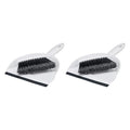 Amazon Basics Mini Brush and Dustpan Set, Pack of 2, Gray (Previously AmazonCommercial brand)