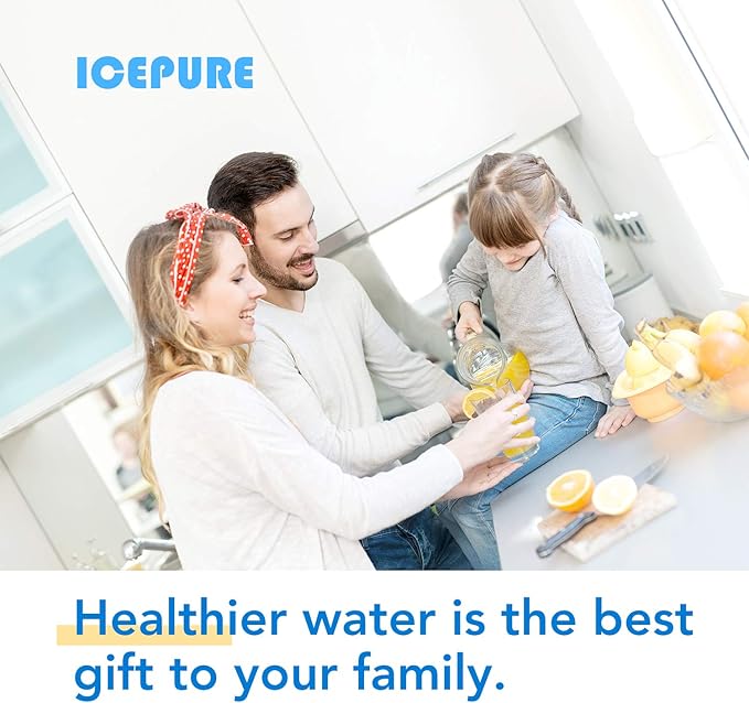 ICEPURE AF004 Refrigerator Air Filter Replacement for LG LT120F, Kenmore Elite 469918, ADQ73214402, ADQ73214404, 6PACK