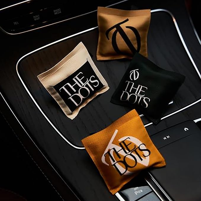 THEDOTS Series Moroccan Mint Tea Car Vent Clip, Fabric Sachet Air Freshener, 30 Days Long-Lasting for Car Interior Decor, Non-Toxic (1 Pack)