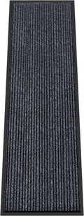 Kuyal Front Door Mat, 3'x10' Indoor Outdoor Entrance, Commercial Floor Inside Outside Entrance, Heavy Duty Durable Welcome Mat, Rubber Backing Non Slip Outdoor Mats for Entryway,Dark Gray