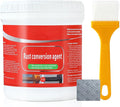Water-Based Metallic Paint,Rust Removal Converter Metallic Paint,Rust Remover Converter for Metal, Car Anti Rust Paint Chassis Universal Rust Removal Converter with Brush (Grey)