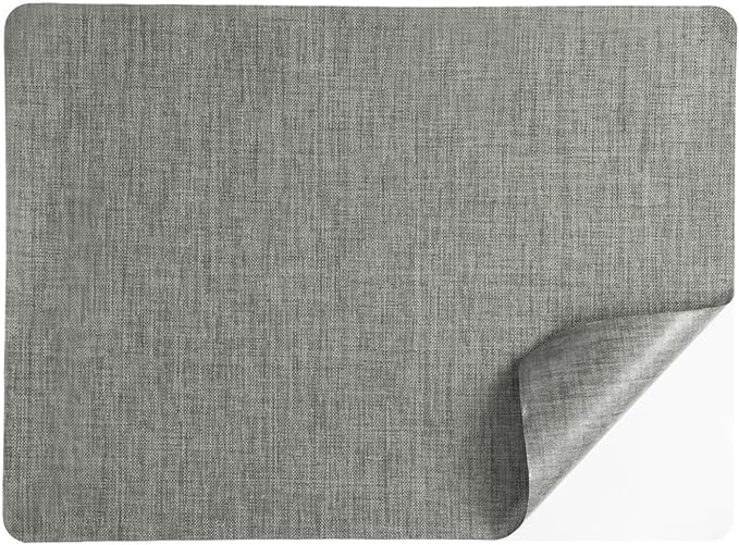 PATIKIL Linen Repair Patch, 8 x 11 Inch Self-Adhesive Linen Fabric Repair Patches for Sofa Couch Clothes Handbag Tents Car Seats Furniture, Medium Gray