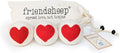Friendsheep Wool Dryer Balls, Organic Reusable Fabric Softener Alternative for Laundry, Handmade, Fair Trade, Hypoallergenic, Eco-Friendly, Plastic-Free (3 Pack XL – Red Heart)
