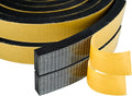 High Density Foam Weather Stripping Door Seal Strip Insulation Tape Roll for Insulating Door Frame, Window, Air Conditioner | Self Adhesive Sealing Weatherstrip (Black, 1 in 3/4 in x 13 Ft)