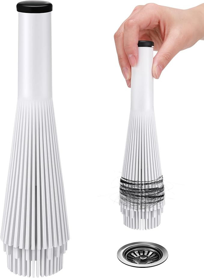 Feekoon 1 Pack Lint Trap for Washing Machine Utility Tub and Sink Drains, Laundry Lint Catcher with Rubber Plugs, Hair Catcher, Compatible with 1. 5''and 1. 75'' Drain to Prevent Clogs in Plumbing