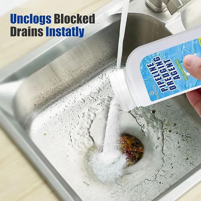 Pipeline Dredging Agent, Drain Clog Remover, Powerful Unclog Sink Drain Cleaner, for Kitchen Bathroom Sinks, Tubs Pipe Cleaning Tool (1PCS)