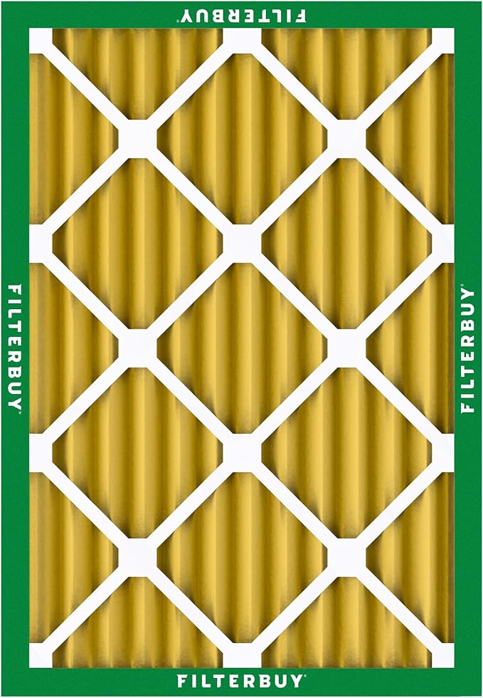 Filterbuy 14x18x2 Air Filter MERV 11 (MPR 1200) Allergen Defense Replacement (5-Pack), Electrostatic Pleated HVAC AC Furnace Filters, Made in USA (Actual Size: 13.50 x 17.50 x 1.75)
