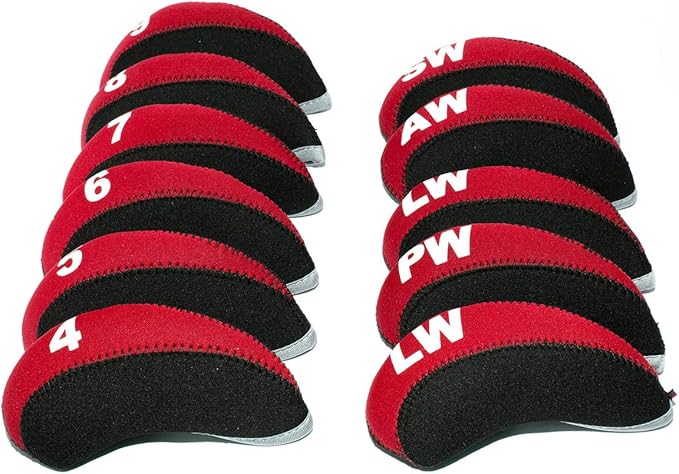 Golf Iron Club Head Covers Headcovers Set, Neoprene Golf Wedges Protective fits Taylormade M5 M6 Callaway PXG, Lightweight, Lob Wedge,Sand Wedge