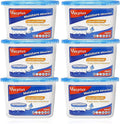Vacplus Moisture Absorbers 6 Pack, 10.5 Oz Portable Humidity Absorber Boxes for Your Bathroom, Closet & Car, Dehumidifier with Fragrance Free, Navy Blue