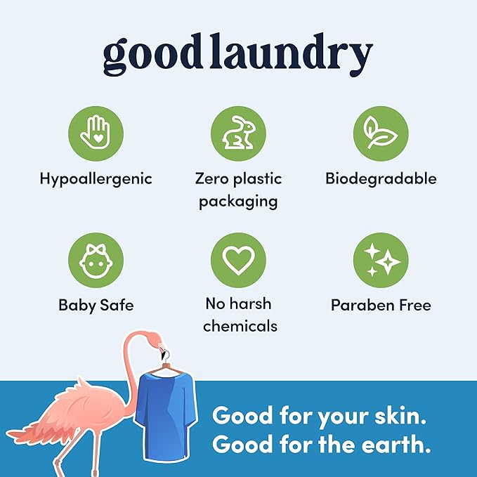 Good Laundry Rainforest Breeze Detergent Sheets, & Dryer Sheet Bundle - No Plastic Jugs, Eco-Friendly, Zero Harsh Chemicals, Hypoallergenic - Based in the USA
