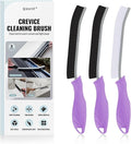 SXhyf Crevice Cleaning Brush - Grout Scrub Brush, House Cleaning Supplies, Gap Cleaning Tools, Home Essentials, Gifts for Women Men, Hard Bristle Crevice Cleaner Brush for Household Use, Bathroom