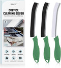 SXhyf Crevice Cleaning Brush - Grout Scrub Brush, House Cleaning Supplies, Gap Cleaning Tools, Home Essentials, Gifts for Women Men, Hard Bristle Crevice Cleaner Brush for Household Use, Bathroom