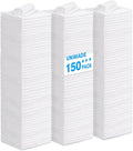 Shop Towels Rags, 150 Pack Reusable Shop Rags Bulk Microfiber Cleaning Cloth Lint Free Cleaning Towels for Car Kitchen Automotive Bar Mechanic Restaurant Garage, 11.5"x 11.5", White